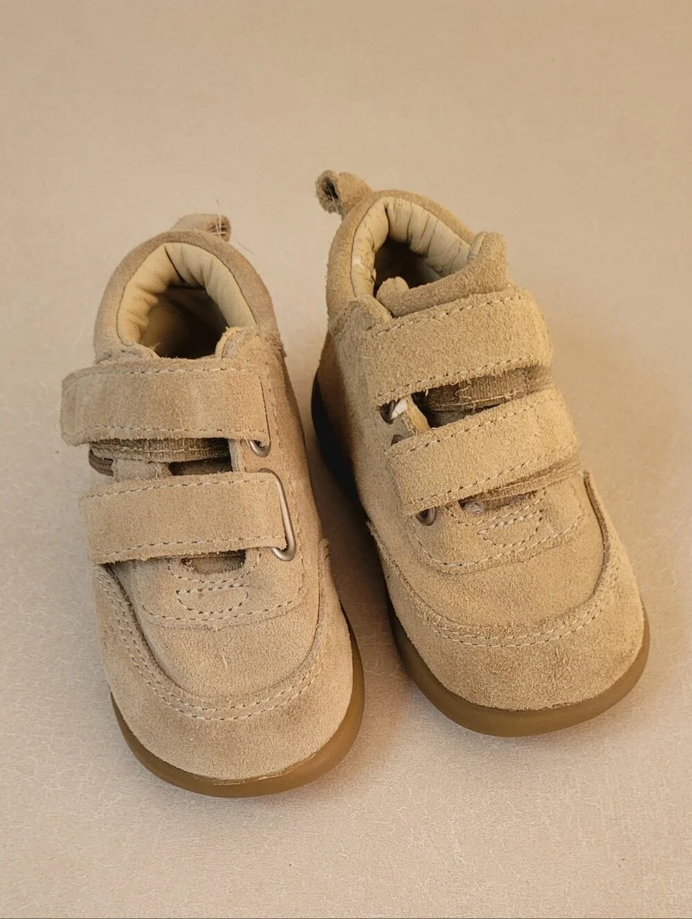 Baby GAP Tan Suede Hook-and-Loop Baby Walkers